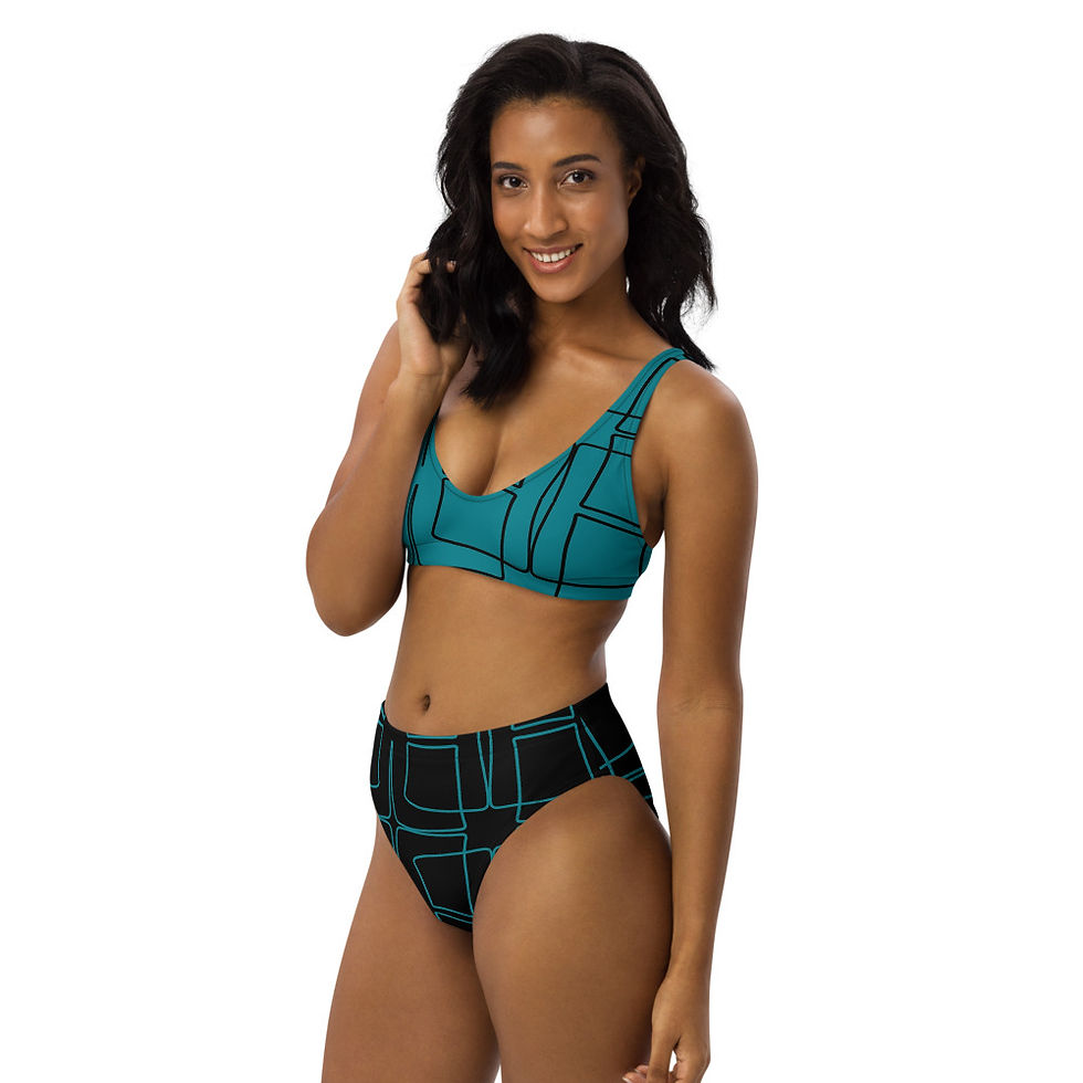 섬네일: E4 Recycled high-waisted bikini