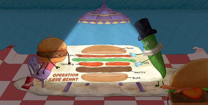 Children's Book: Hamburger Harriet Needs Help