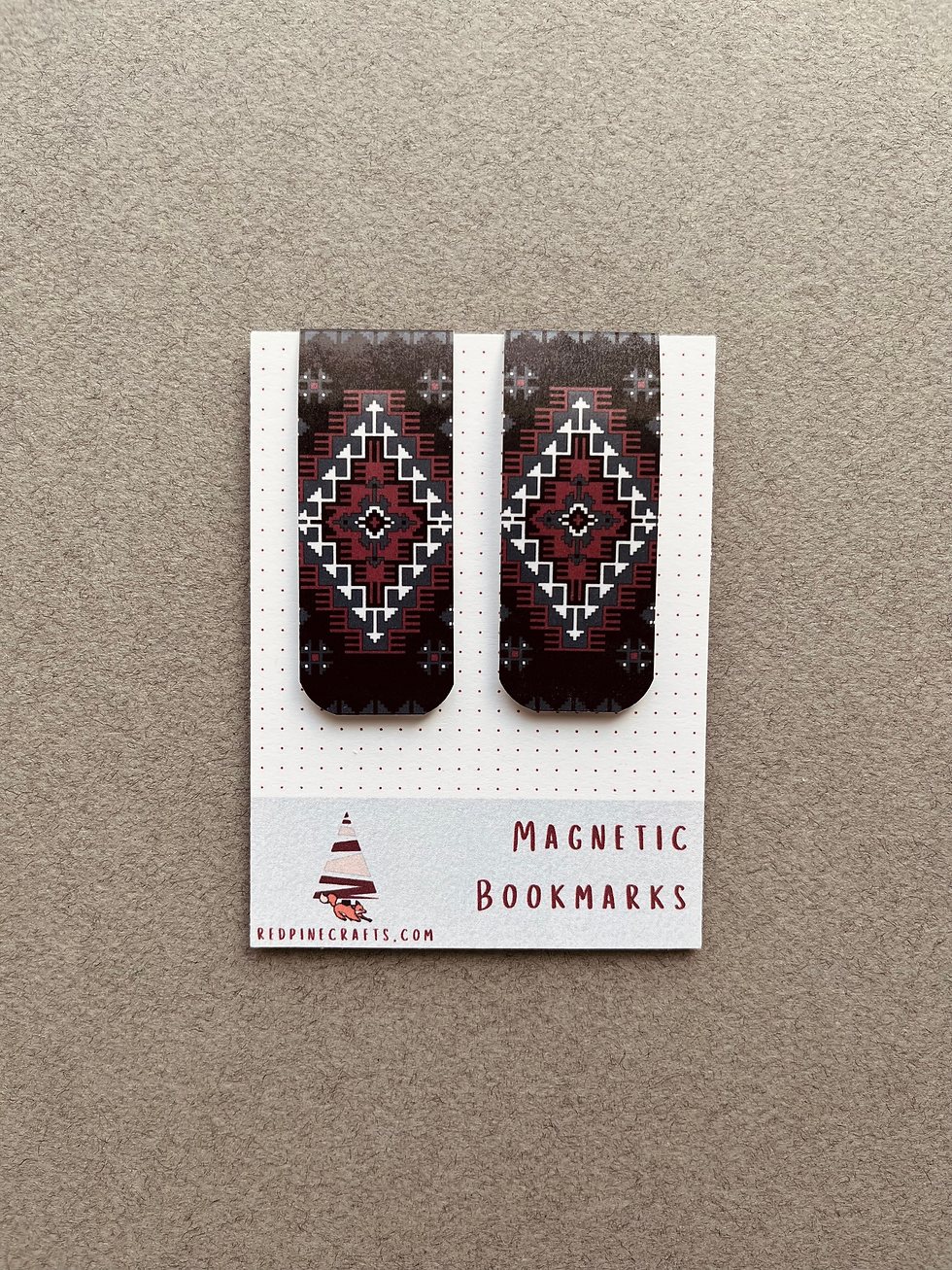 Obsidian Magnetic Bookmark