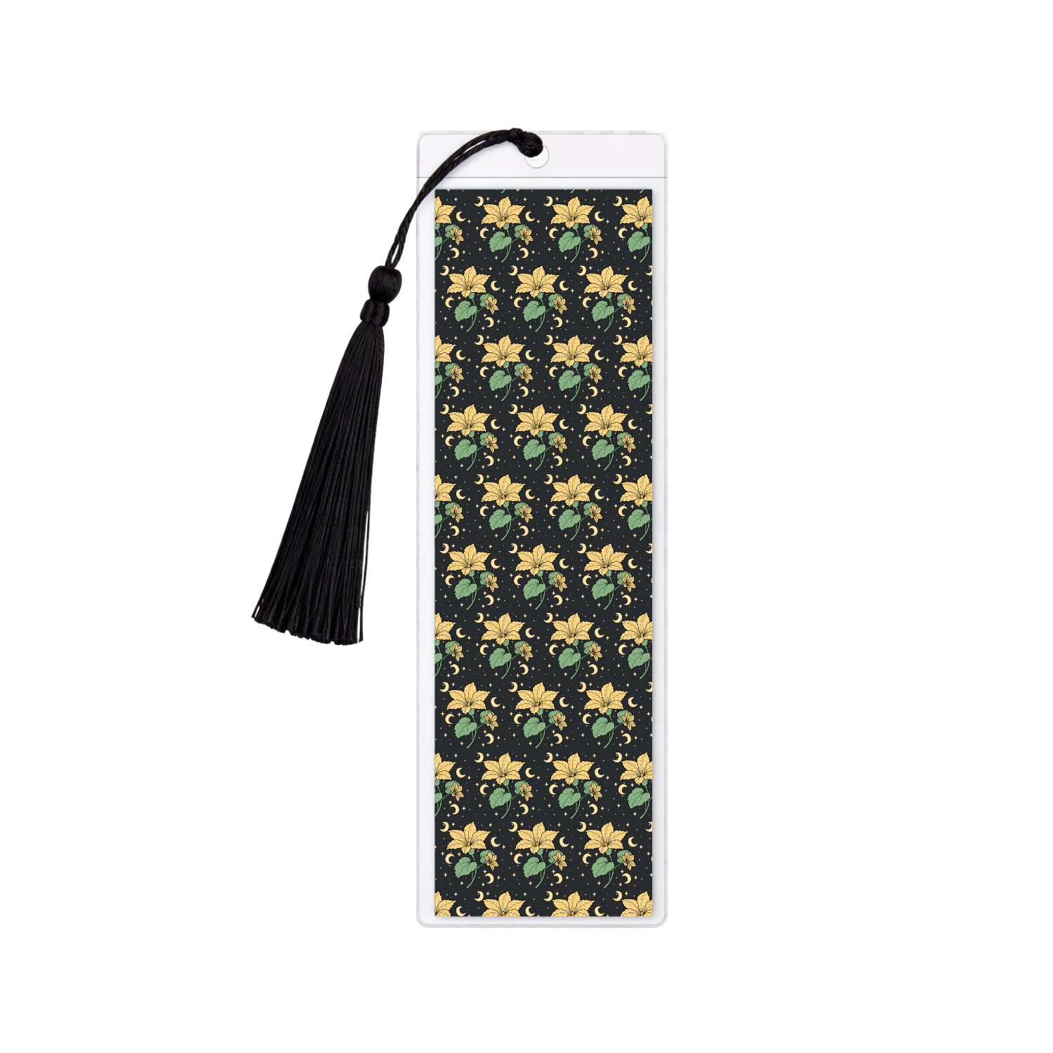 Moonlit Squash Blossom Bookmark