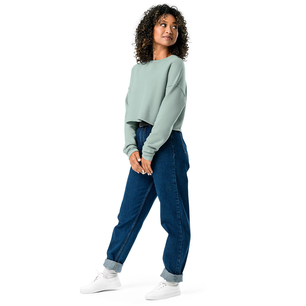 Thumbnail: Back Print Progress Not Perfection--- Crop Sweatshirt