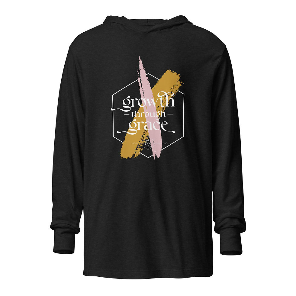 Thumbnail: Growth Thru Grace- Hooded long-sleeve tee