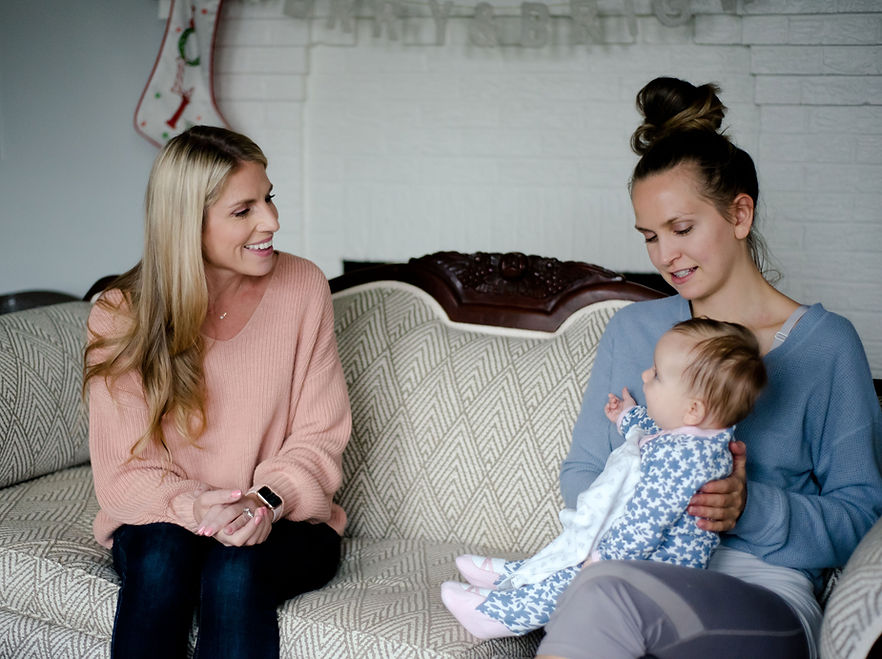 Lactation Consultant with mother and baby