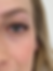 Close-up of natural-looking eyelash extensions applied using the classic technique.