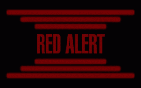 A flashing "red alert" gif