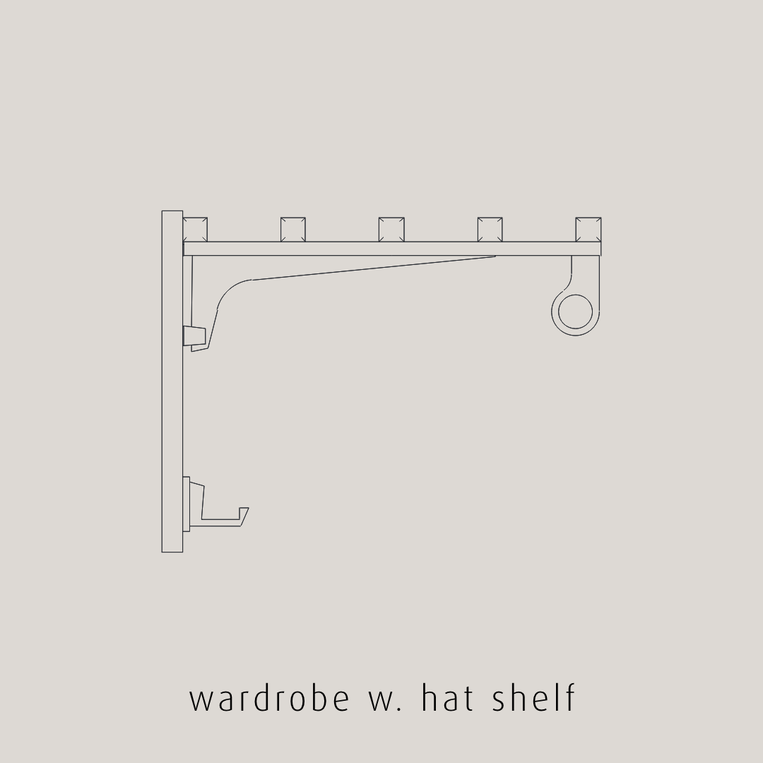 DetraSign Wardrobe w. hat shelf