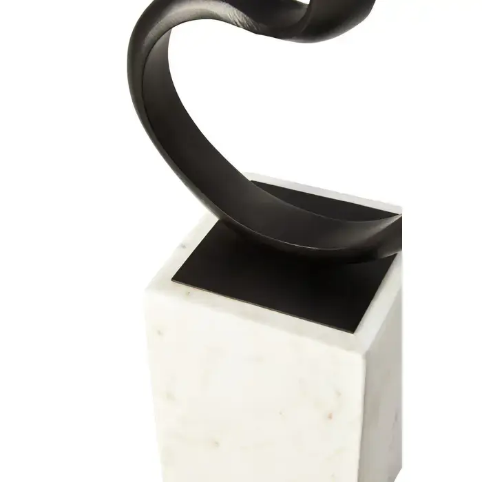 Thumbnail: Milan Black Finish Aluminium Knot Sculpture