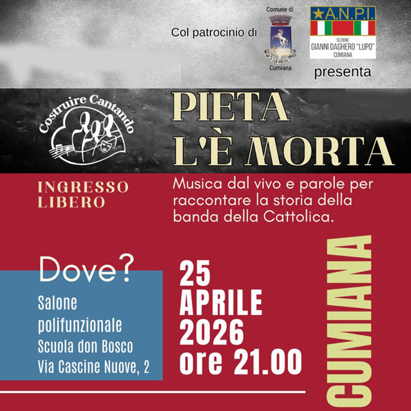Pietà l'è morta