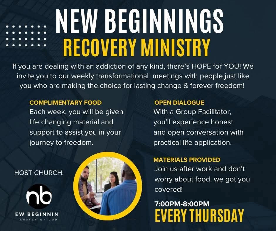 Recovery Ministry at New Beginnings Church of God