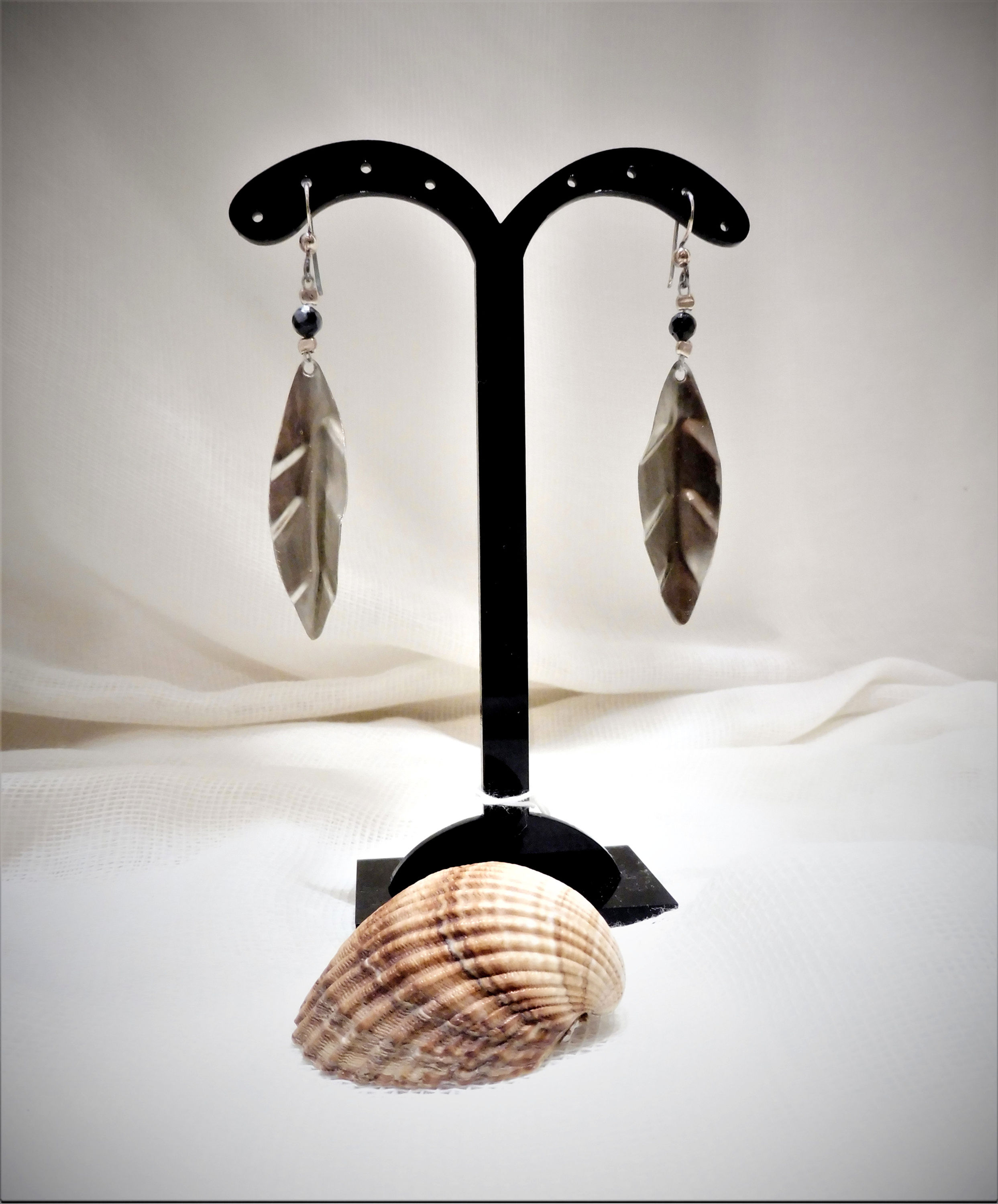 Earings olive leaves