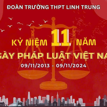 || CHÀO MỪNG KỶ NIỆM 11 NĂM NGÀY PHÁP LUẬT NƯỚC CỘNG HOÀ XÃ HỘI CHỦ NGHĨA VIỆT NAM (09/11/2013 - 09/11/2024) ||