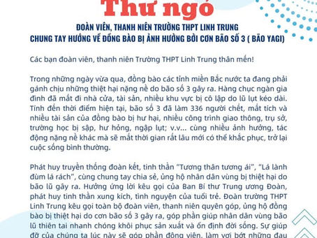 || CHUNG TAY HƯỚNG VỀ ĐỒNG BÀO BỊ ẢNH HƯỞNG BỞI CƠN BÃO SỐ 3 (BÃO YAGI) ||