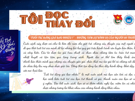 || CHUYÊN MỤC: TÔI ĐỌC - TÔI THAY ĐỔI ||🌠TUỔI TRẺ ĐÁNG GIÁ BAO NHIÊU? - Tác giả: Rosie Nguyễn🌠📍
