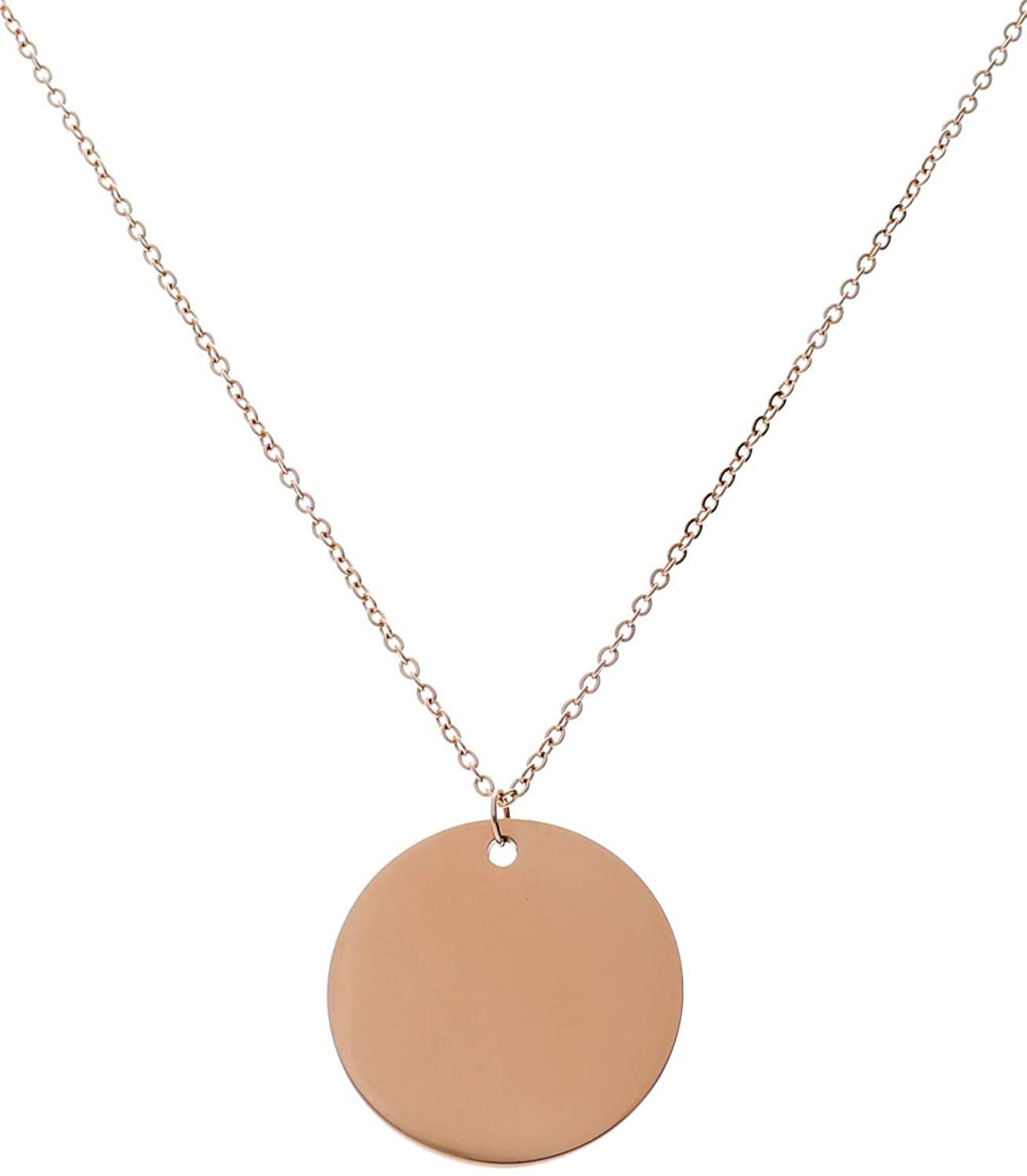 iCrush Kette Two Faced, Edelstahl Roségold