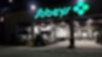 Transportation truck coming out of Sobeys building