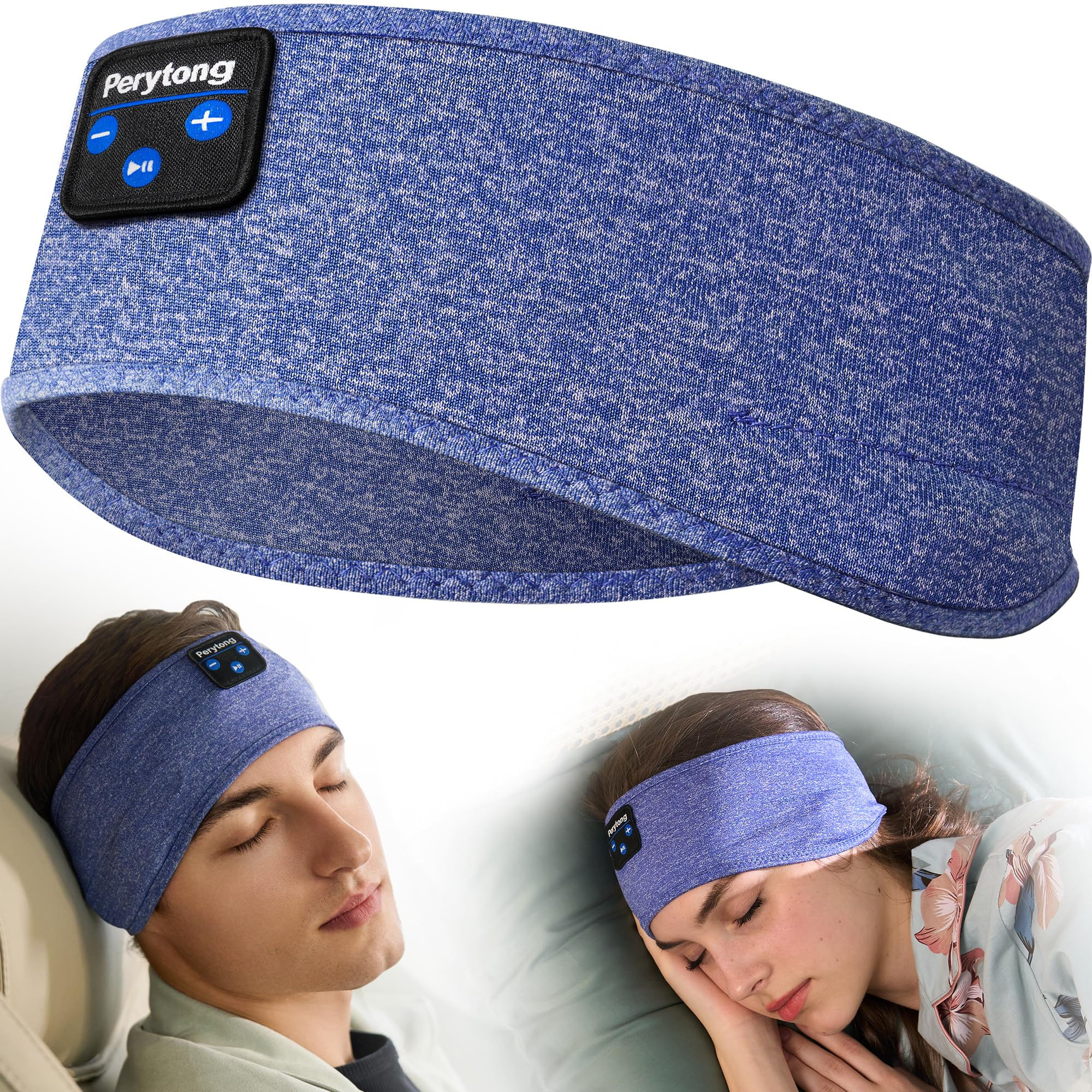 Perytong Sleeping Headphones Bluetooth Headband Headband Headphones with Ultra-T
