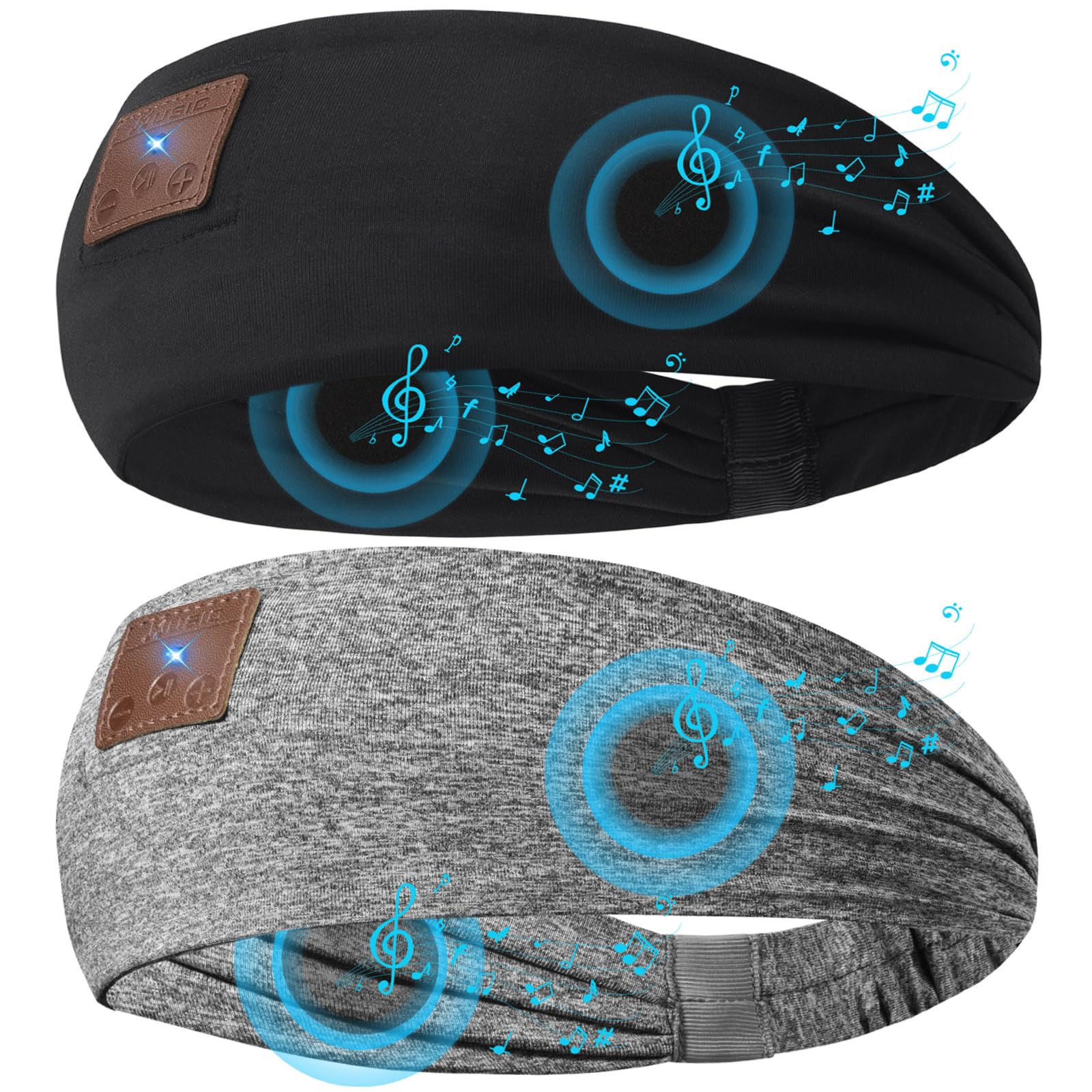 2-Pack Sleeping Headphones Bluetooth 5.4 Headband Headband Headphones with Ultra
