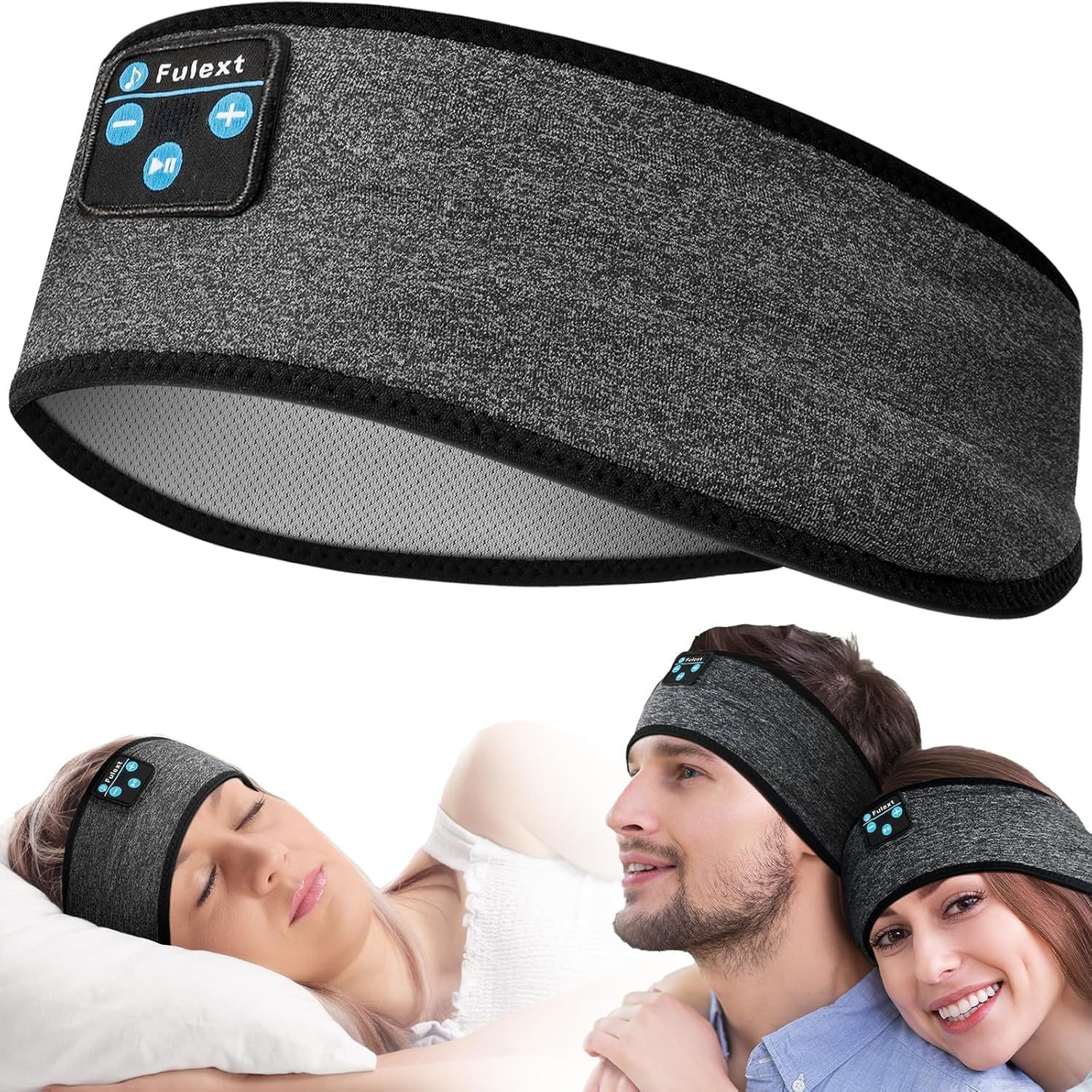 Fulext Sleep Headphones - Headband Headphones - Sleeping Headphones Bluetooth He