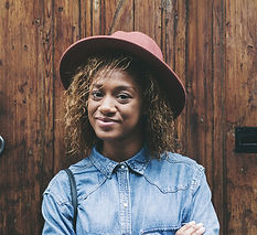 Woman in Pink Hat