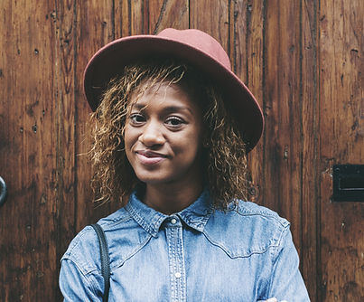 Woman in Pink Hat