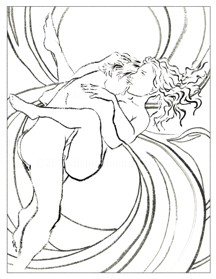 Divine Union Erotic Coital Coloring Book PDF | Digital Download & Print | Page 12 | No AI