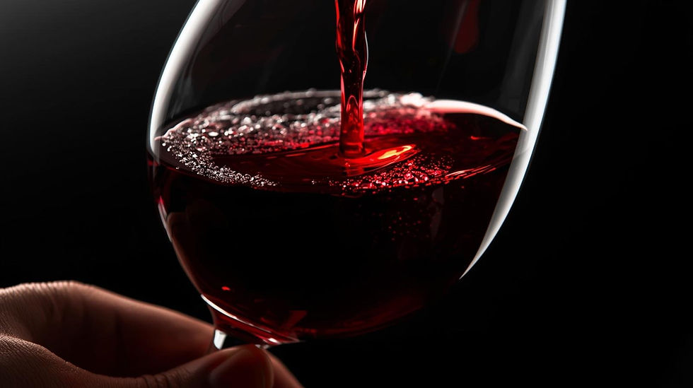 red wine in wine glass