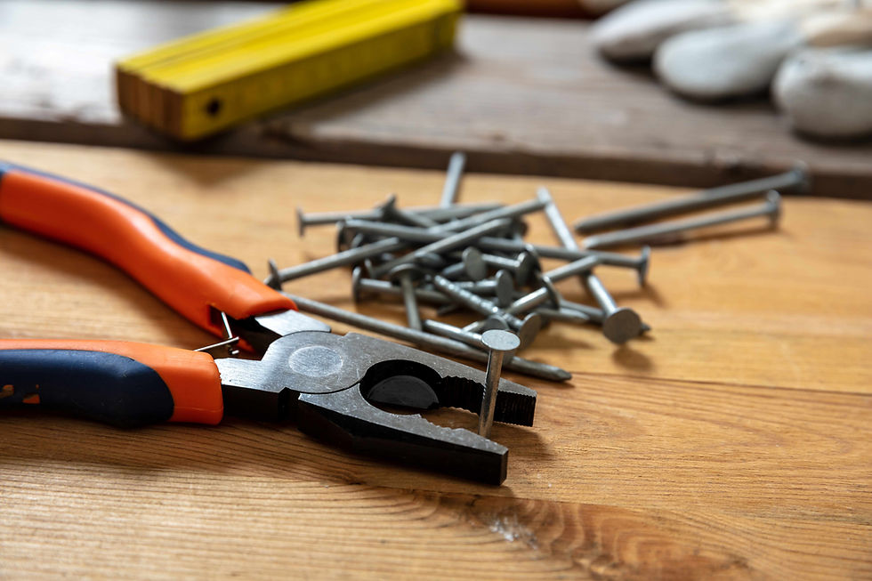 screw and pliers