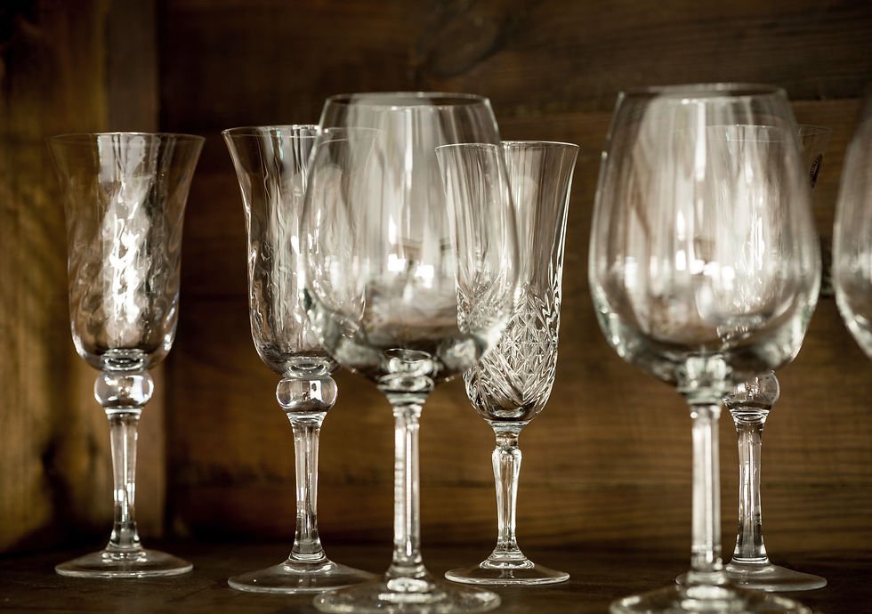 wine glasses