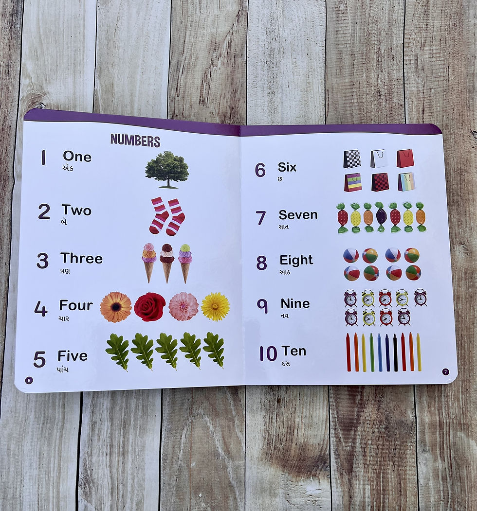 Thumbnail: Gujarati - English - Vikas All in One Large Board Book