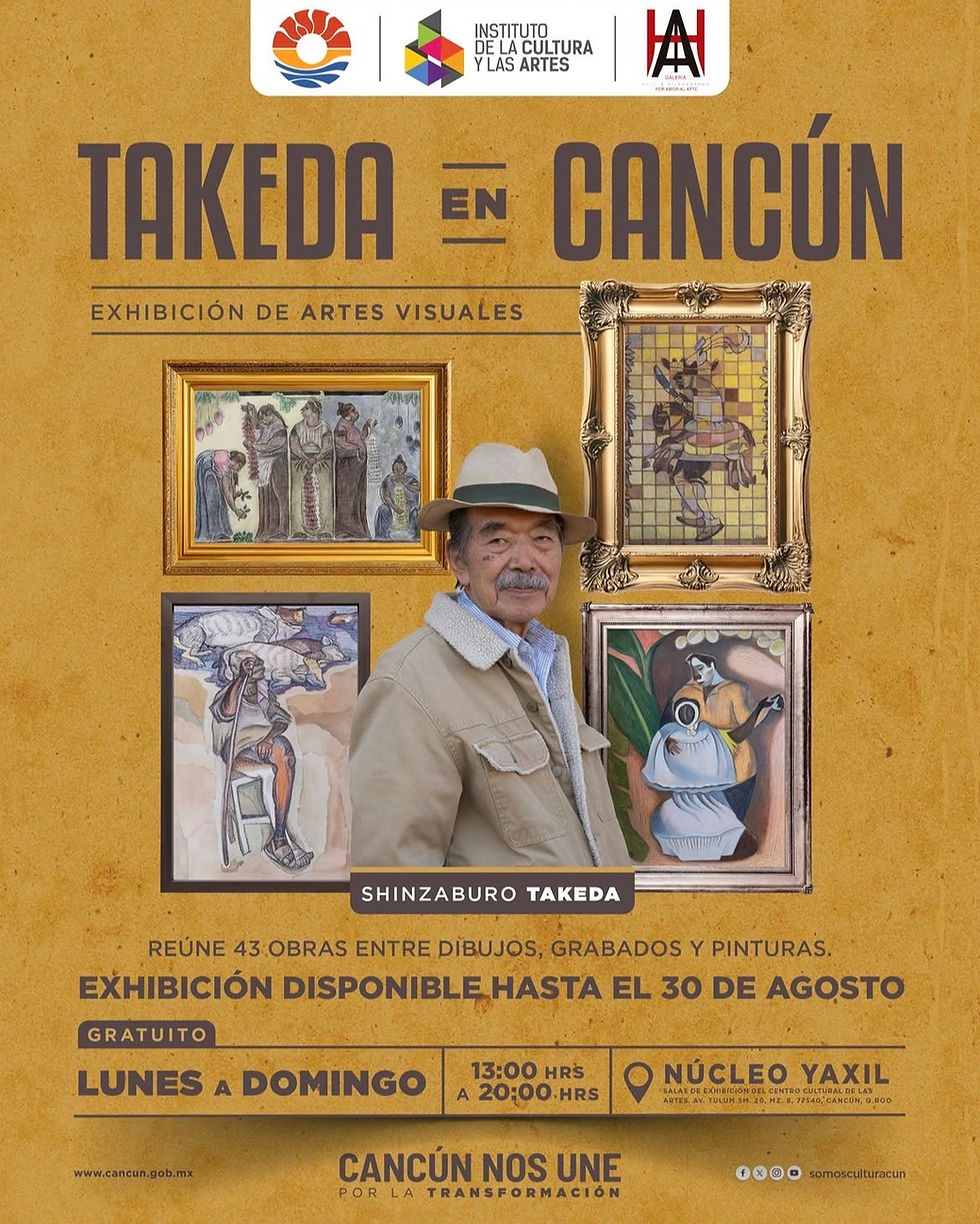 Takeda: El pincel japonés que transformó el alma gráfica de Oaxaca está en Cancún