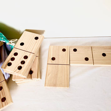 jeu de domino géant en bois