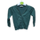 Thumbnail: Green Knit Cardigan (Plain/straight neckline)