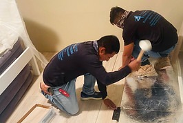 Luxury vinyl plank flooring installation in Bonita Springs