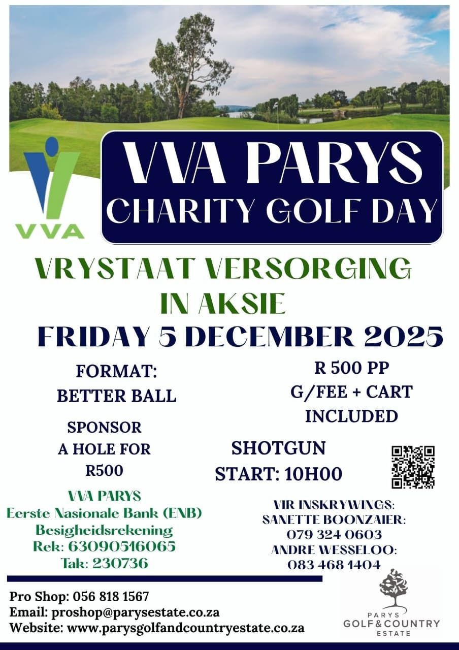 VVA Parys Charity Golf Day Tees Off This December - 5 December