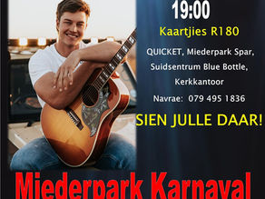 Brendan Peyper en die Miederpark se Karnaval is Hier