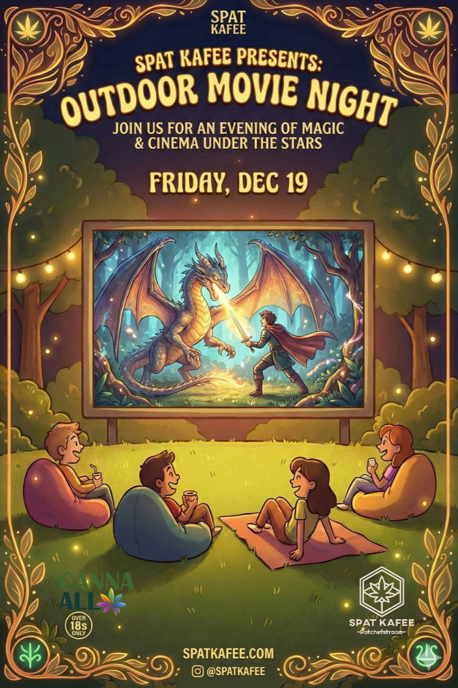 Spat Kafee Hosts 'Elevated' Outdoor Movie Night - 19 December