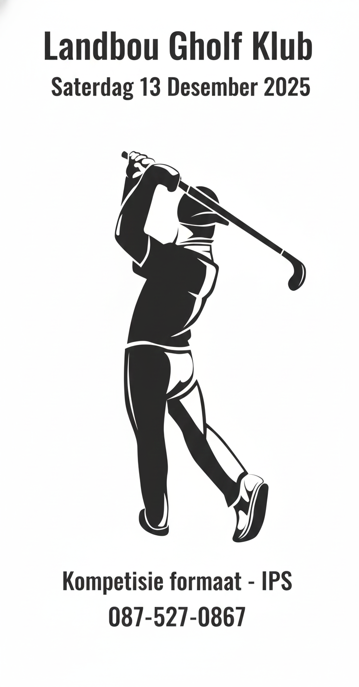 Landbou Gholf Klub Nooi Potch uit - 13 Desember