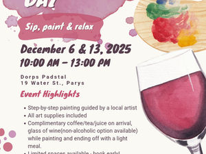 Paint-n-Sip Day Brings a Splash of Fun to Parys 6 and 13 December