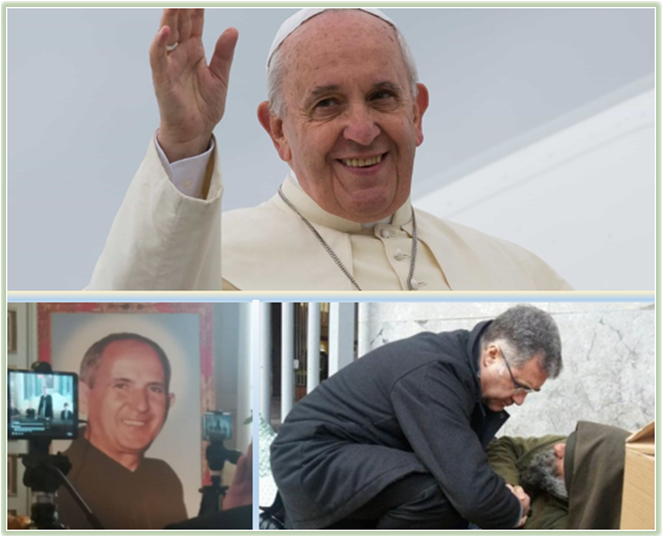 L'EMOZIONE DELL'ARCIVESCOVO NELL'ANNUNCIARE LA VISITA DEL PAPA A PALERMO di Riccardo Rossi