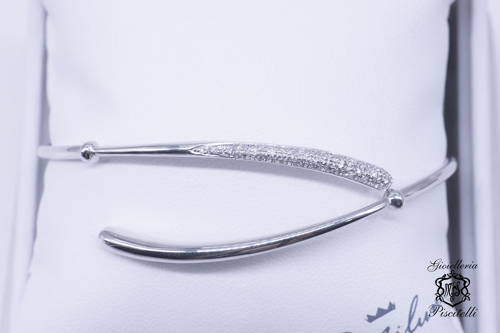 Miniatura: Bracciale Donna Rigido con Diamanti Miluna