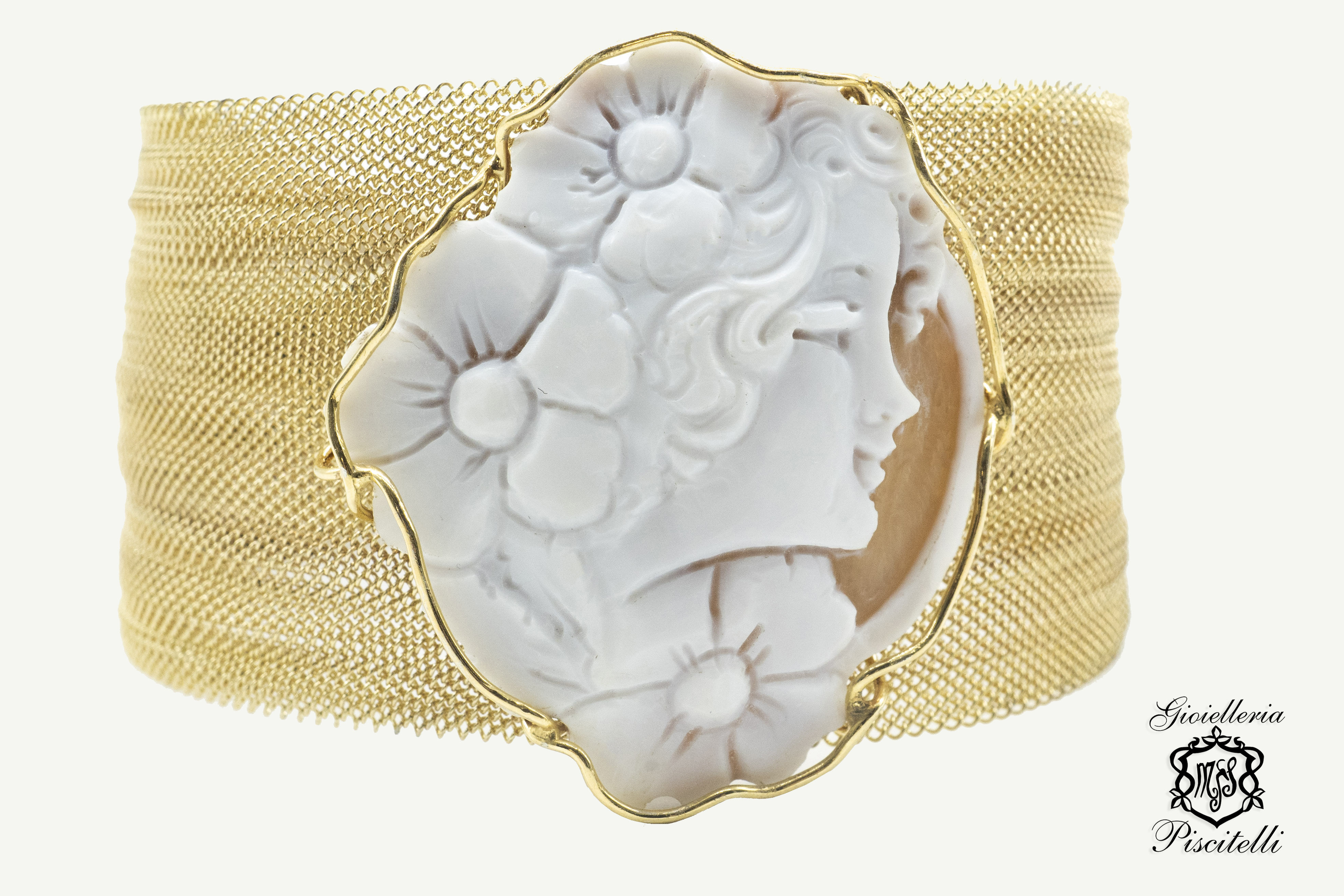 Bracciale Semirigido Donna con Cammeo "Dea"