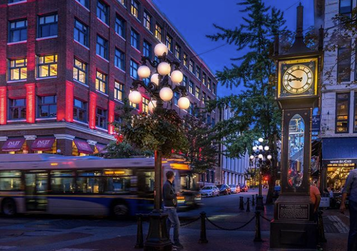 Behind the wheel of a 40-foot-long, 30,000-pound bus