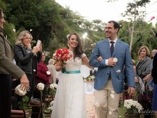 Lirismo em um casamento no jardim