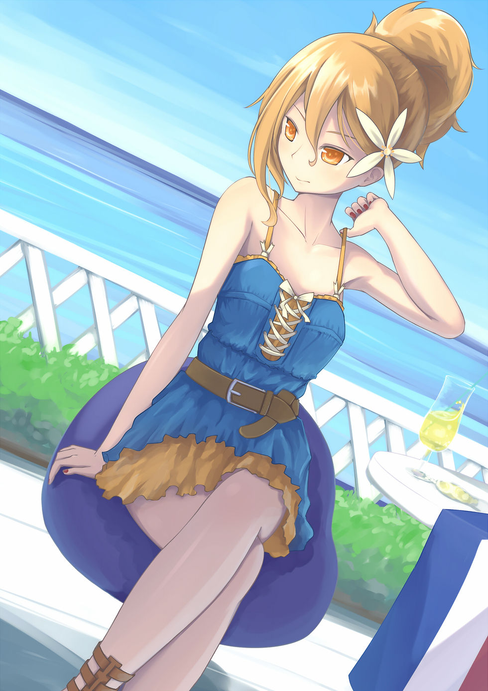 オレンジと瞳