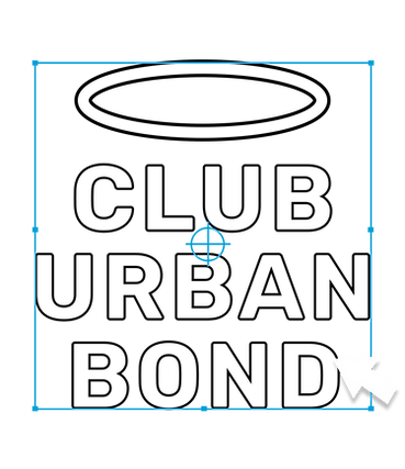 Logotipo para marca de ropa llamda club urband bond