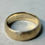 Thumbnail: Brushed Hammered Solid Gold Ring - 9ct