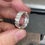 Thumbnail: Slashed Argentium Silver Ring - 6mm