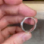 Thumbnail: Faceted Argentium Silver Ring - 6mm
