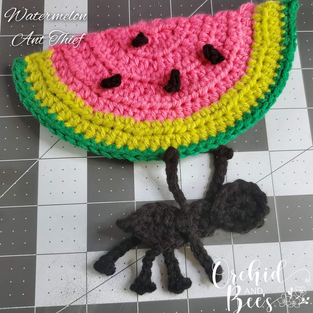How to Crochet a Watermelon Applique