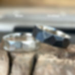 Thumbnail: Faceted Argentium Silver Ring - 6mm